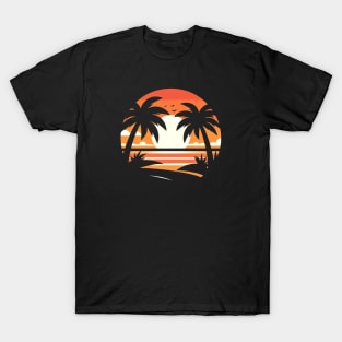 Palm Tree Sunset T-Shirt